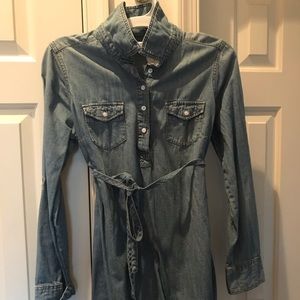 Liz Lange Denim Maternity Blouse, medium